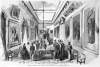 President Monroe's body lays in state at the New York City Hall before its return to Virginia, July 3, 1858
