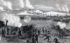 Capture of lower Morris Island, South Carolina, July 11, 1863, artist's impression, detail