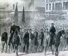Ninetieth New York Veteran Volunteers return home, Brooklyn, New York, February 16, 1866, artist's impression, detail