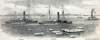 Naval Test, race between "Winooski" and "Algoquin," New York Harbor, February 13, 1866, artist's impression