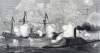 U.S.S. Richmond engaging C.S.S. Tennessee, Battle of Mobile Bay, August 5, 1864, artist's impression