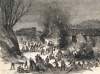 Train crash near Birmingham, Pennsylvania, January 14, 1864, artist's impression