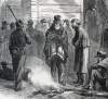 Confederate Prisoners, Virginia, October 1864, artist's impression, detail