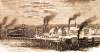 Peoria, Illinois, 1861, artist's impression