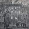 The Petersen Boarding House, Washington, D.C., 1865, artist's impression, detail