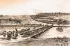 "The Pontoon Bridges," Edwin Forbes, copper plate etching, 1876, zoomable image