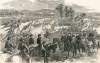 Alfred R. Waud, "An Advance of the Army of the Potomac," in Harper's Weekly, January 1864, zoomable image