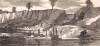 Confederate batteries defending Port Hudson, July 1863, artist's impression, detail
