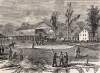 Clinton and Port Hudson Railroad Depot, Port Hudson, Louisiana, July 1863, artist's impression