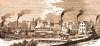 Racine, Wisconsin, 1861, artist's impression