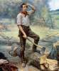 Abraham Lincoln, artist's impression, circa 1909