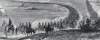 Union reinforcements moving forward, Siege of Petersburg, Virginia, November, 1864, artist's impression, detail
