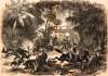 Confederate retreat from Fort Walker, South Carolina, November 7, 1861, artist's impression, zoomable image