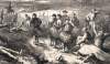 "Reveille," early morning in a Union camp, July 1863, artist's impression, detail