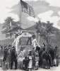Restoration of American Eagle, United States Legation, Honolulu, Hawaii, 1865, artist's impression.