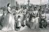 Classroom, Freedmen's Primary School, Vicksburg, Mississippi, May 1866, artist's impression, detail