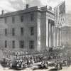 The Abraham Lincoln Freedmen's School, New Orleans, Louisiana, April 1866, artist's impression