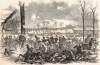Confederate Advance, Pittsburg Landing, or Shiloh, April 6, 1862, artist's impression, zoomable image