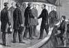 General Sherman meeting Union naval forces, completing his march to the sea, December 14, 1864, artist's impression, detail