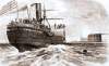 The Steamship Marion, evacuating families of Federal troops in Charleston to New York, passes Fort Sumter, 1861