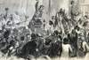 Reception of James Stephens, Fenian leader, Jones' Wood, New York City, May 16, 1866, artist's impression