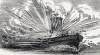 Destruction of the tugboat "B.B. Sanders" in the East River, New York City, September 16, 1864, artist's impression, detail