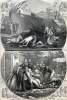 Thomas Nast, "The Contrast in Suffering," Harper's Weekly Magazine, June 30, 1866, artist's impression, zoomable image