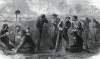 "In the Trenches Before Petersburg," September 1864, artist's impression, zoomable image
