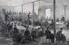 Courtroom in the Old Penitentiary Building, Lincoln Conspiracy Trial, April-May 1865, artist's impression, detail
