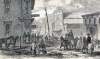 Titusville, Pennsylvania, 1865, artist's impression, detail