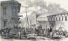 Titusville, Pennsylvania, 1865, artist's impression, zoomable image