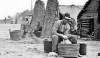 Union Army Camp Scene, Mathew Brady photograph, zoomable image