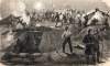 Close fighting after the detonation of a mine under Fort Hill, Vicksburg, June 1863, artist's impression