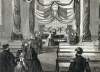Final viewing of General Winfield Scott, West Point Chapel, New York, June 1, 1866, artist's impression, detail