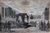 Funeral Services for President Lincoln, East Room of the White House, April 19, 1865, artist's impression, zoomable image