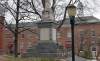 Civil War Memorial, Carlisle, Pennsylvania, from the east, detail, March 2011