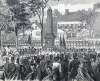Dedication of Whitney-Ladd Monument, Lowell, Massachusetts, artist's impression, detail