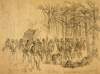 "Battle of the Wilderness - Fighting in the Woods," May 7, 1864, artist's impression, zoomable image