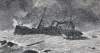 Wreck of the S.S. Golden Rule, Caribbean Sea, May 30, 1865, artist's impression, detail
