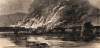 Burning of the Wrightsville-Columbia Bridge on the Susquehanna, Pennsylvania, June 28, 1863, artist's impression, zoomable image