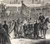 Return of Second New York Volunteer Infantry to New York City, February 9, 1864, artist's impression, detail