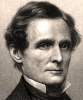 Jefferson Finis Davis, engraved portrait, 1861, detail