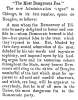 "The Most Dangerous Foe," Ripley (OH) Bee, July 31, 1858